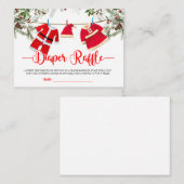 Santa Baby Luier Raffle Informatiekaartje (Voorkant / Achterkant)