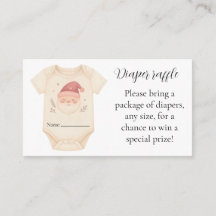 Santa Baby Luiers Raffle Kaart