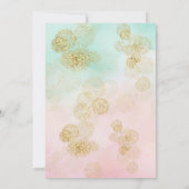 Santa Baby Meisje Baby shower Kaart (Achterkant)