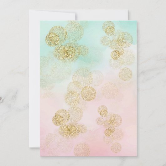 Santa Baby Meisje Baby shower Kaart (Achterkant)