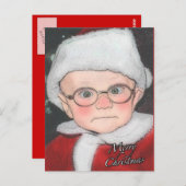 Santa Baby Merry kerstBriefkaart Briefkaart (Voorkant / Achterkant)