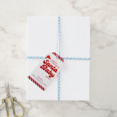 Santa Baby Merry Little Christmas Baby shower Cadeaulabel (Met Touw)