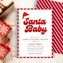 Santa Baby Merry Little Christmas Baby shower