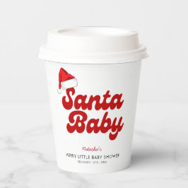 Santa Baby Merry Little Christmas Baby shower Papieren Bekers