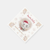 Santa Baby Olifant Kerst Baby shower Servetten (Hoek)