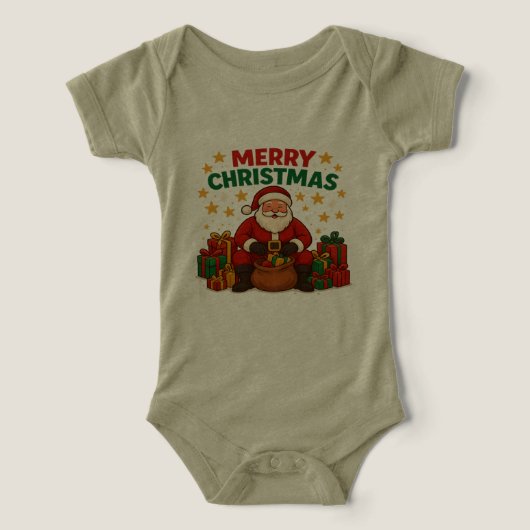 Santa Baby One Piece – Merry Christmas Gifts (Design voorkant)