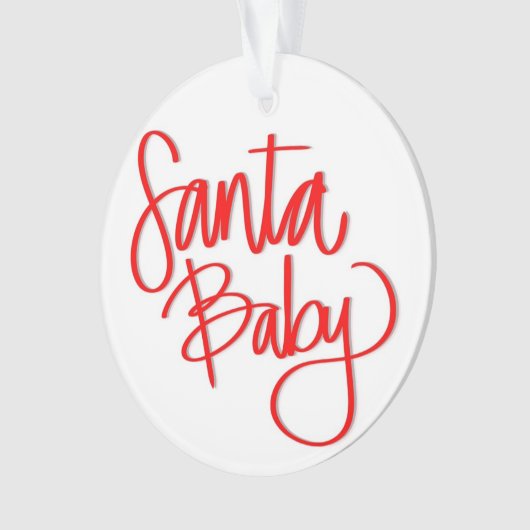 Santa Baby Ornament (voorkant)