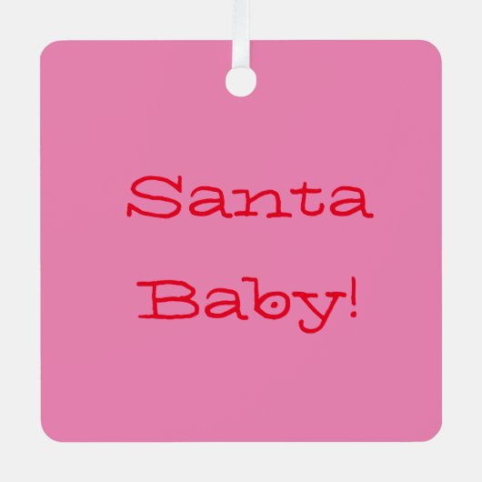 SANTA BABY ORNAMENT VOOR KERSTMIS (Voorkant)