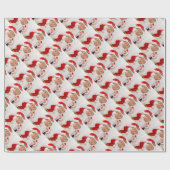 Santa Baby Pesonalize it Your Photo Cadeaupapier (Vlak)
