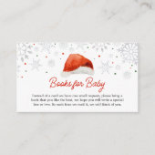 Santa Baby Pet Baby shower Boeken voor Baby Informatiekaartje (Voorkant)