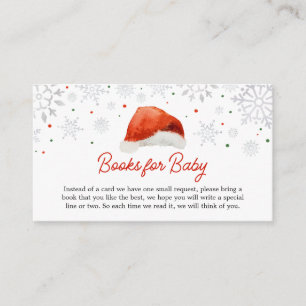 Santa Baby Pet Baby shower Boeken voor Baby Informatiekaartje