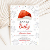 Santa Baby Pet Baby shower Kaart