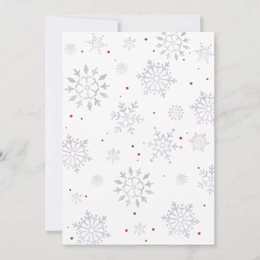 Santa Baby Pet Baby shower Kaart (Achterkant)