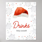 Santa Baby Pet Drinken Poster (Voorkant)