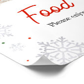 Santa Baby Pet Eten Poster (Hoek)