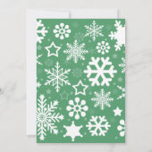 Santa Baby Pink Christmas Coquette Bow Baby shower Kaart (Achterkant)