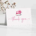 Santa Baby Pink Pet Christmas Holiday Baby shower Bedankkaart<br><div class="desc">Dit is een Santa Baby Roze Pet kerstvakantie Baby shower Dank u kaart!</div>