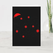 Santa Baby Pregnancy Announcement Christmas Santa Kaart (Voorkant)