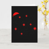 Santa Baby Pregnancy Announcement Christmas Santa  Kaart (Gele Bloem)