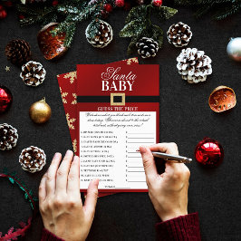 Santa Baby | Prijsspel met kerstBaby shower