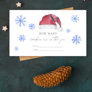 Santa baby - raad eens hoeveel snoepjes er in de p informatiekaartje