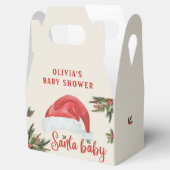 Santa Baby Red Pet Kerst Baby shower Bedankdoosjes (Geopend)