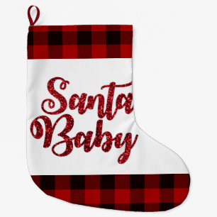 Santa Baby Red Pset met kerststaart Grote Kerstsok