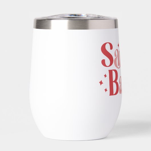 Santa Baby - Retro kersttypografie (Voorkant)