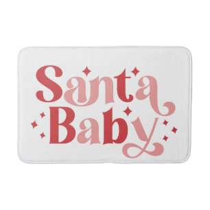 Santa Baby - Retro kersttypografie Badmat