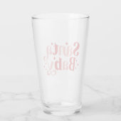 Santa Baby - Retro kersttypografie Glas (Achterkant)