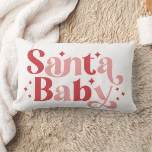 Santa Baby - Retro kersttypografie Kussen