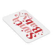 Santa Baby - Retro kersttypografie Magneet (Rechterzijde)