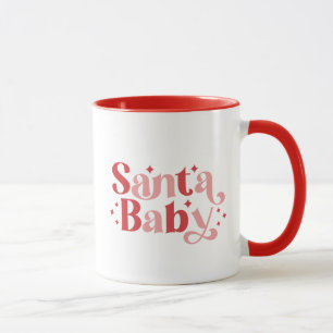 Santa Baby - Retro kersttypografie Mok