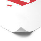 Santa Baby - Retro kersttypografie Poster (Hoek)