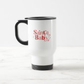 Santa Baby - Retro kersttypografie Reisbeker (Links)