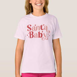 Santa Baby - Retro kersttypografie T-shirt