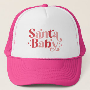 Santa Baby - Retro kersttypografie Trucker Pet