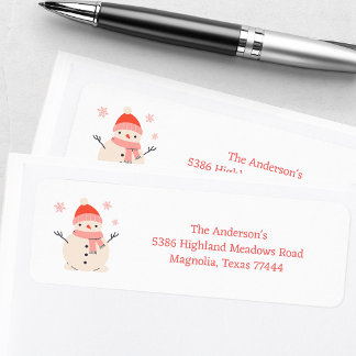 Santa Baby Rode en Roze Kerst Baby Shower Etiket