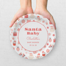 Santa Baby Rode en Roze Kerst Baby Shower