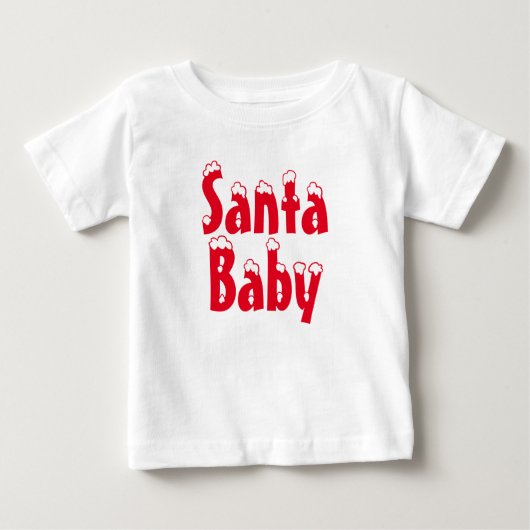 Santa Baby rode sneeuw typografie schattig kerst (Voorkant)
