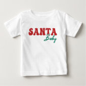 Santa Baby rood en groen script kerst (Voorkant)
