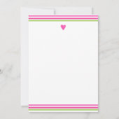 Santa Baby roze groen Baby shower Dank u Kaart (Achterkant)