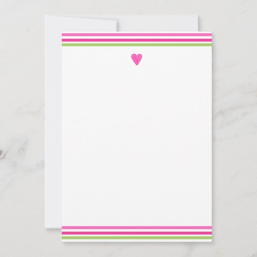 Santa Baby roze groen Baby shower Dank u Kaart (Achterkant)