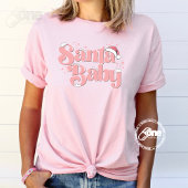 Santa Baby Roze Schattige Kerstmis T-shirt