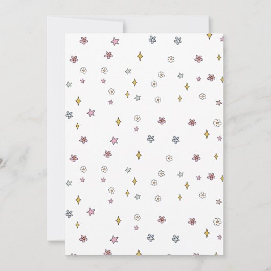 Santa Baby Schattige Groovy Ball Baby shower Party Kaart (Achterkant)