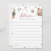 Santa Baby shower advies voor de Kaart (Voorkant)