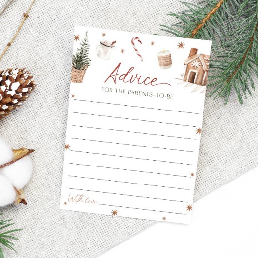 Santa Baby shower advies voor de Kaart