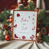 Santa Baby shower Baby's zijn schattig Poster
