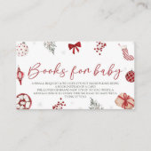 Santa Baby shower Boek Aanvraag Informatiekaartje (Voorkant)