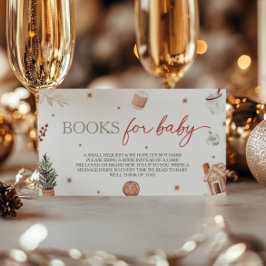 Santa Baby shower Boek Aanvraag Informatiekaartje